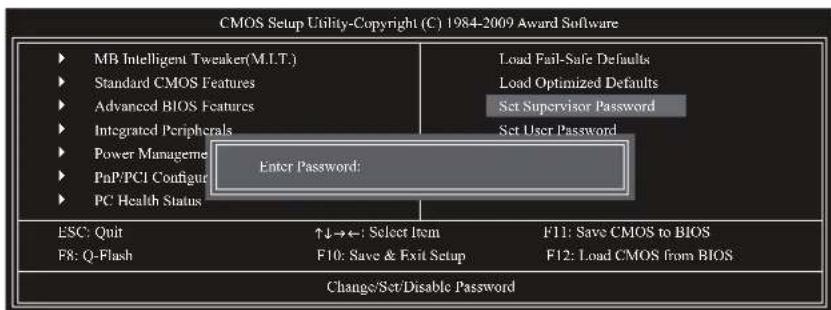 GIGABYTE GAMA74GMS2 - 2-12 Set Supervisor/User Password (设定管理者/使用者密码) - 1