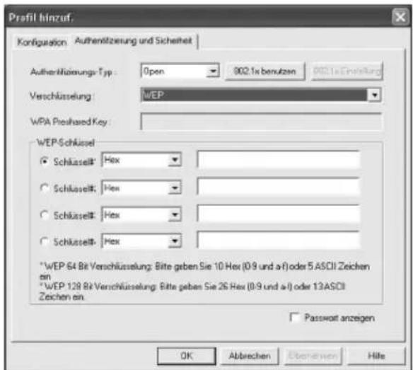 HAMA Wireless LAN USB Stick - WEP Verschlusselung - 1