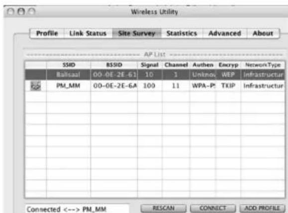 HAMA Wireless LAN USB Stick - Das Konf国务院-Programm-Einführung und Bedienung unter Mac OS X - 2