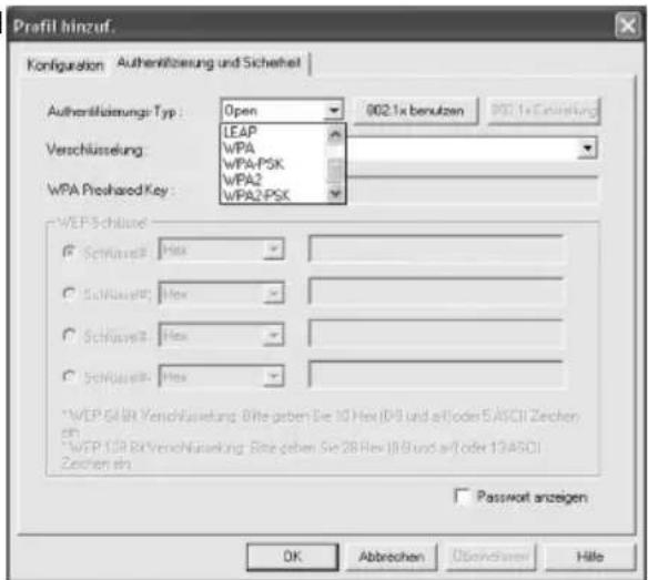 HAMA Wireless LAN USB Stick - WEP-Verschlussung mit 64 Bit und 128 Bit WPA und WPA2 Verschlussung - 1