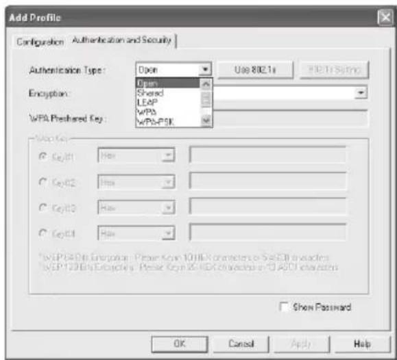 HAMA Wireless LAN USB Stick - Setting the wireless LAN encryption - 1