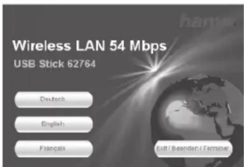HAMA Wireless LAN USB Stick - Installation von Treiber und Konfizi gurations-Programm unter Windows® - 1