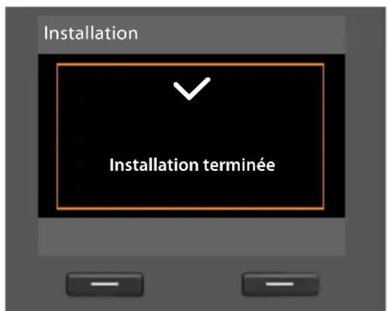 GIGASET DX600A ISDN - Conclusion de l'installation - 1