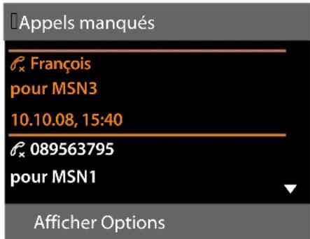 GIGASET DX600A ISDN - Entrée de journal - 1