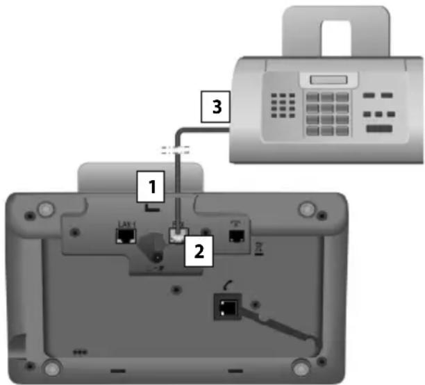 GIGASET DX600A ISDN - Connexion d'un fax - 1