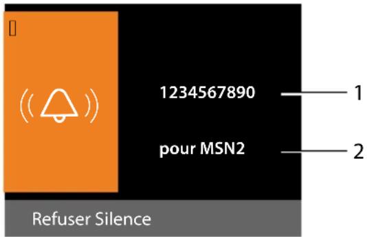 GIGASET DX600A ISDN - Affichage de l'appoint - 1