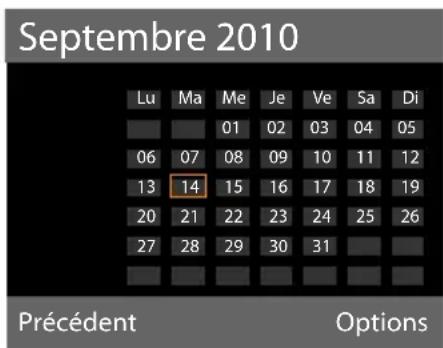 GIGASET DX600A ISDN - Enregistrement d'un rendez-vous - 1