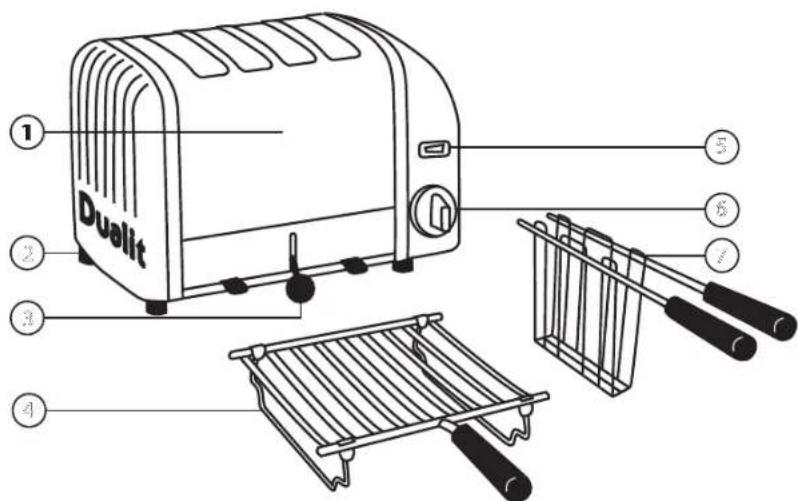 DUALIT 42245 - PARTS AND CONTROLS - 1