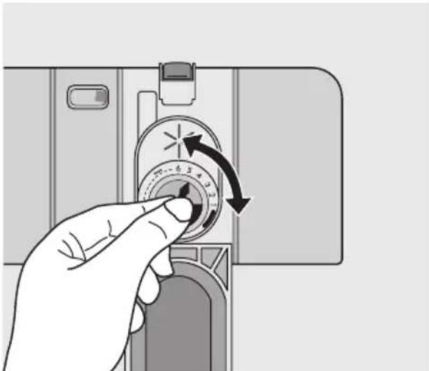 ELECTROLUX ESI 64030 X - De dosering van het glansmiddel aanpassen - 1