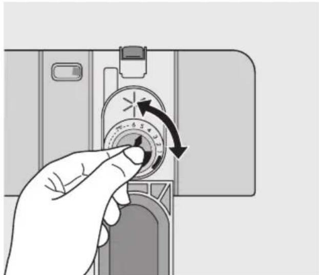 ELECTROLUX ESI 64030 X - Adjusting the rinse aid dosage - 1