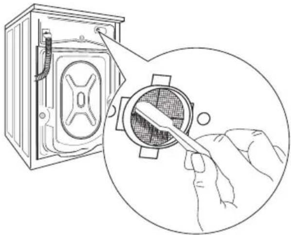 ELECTROLUX EWW148540W - De watertoevoerfilters schoonmaken - 2