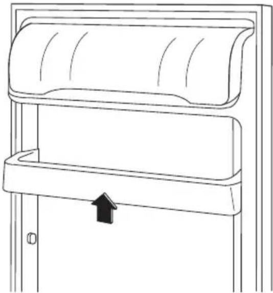 ELECTROLUX ERD24001W8 - Emplacement des balconnets de la porte - 1