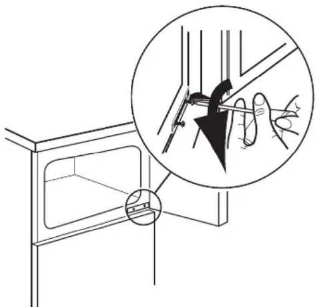 ELECTROLUX ERD24001W8 - Omhangning av dorr - 1