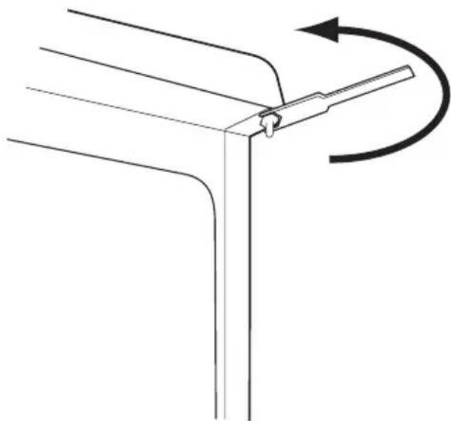ELECTROLUX ERD24001W8 - Réversibilité de la porte - 6