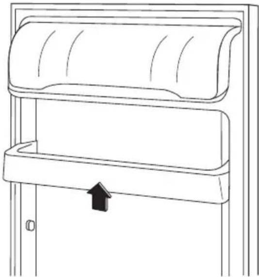 ELECTROLUX ERD24001W8 - Hetplaatsen van de deurschappen - 1