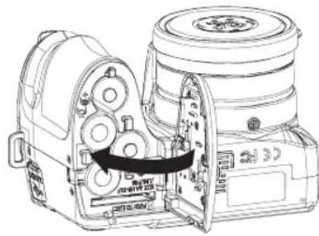 GE Power Pro X5 - Insérez la batterie et la carte SD / SDHC (non incluse) - 7