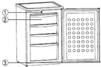 HAIER HFN136AA - Illustratie van onderdelen - 1