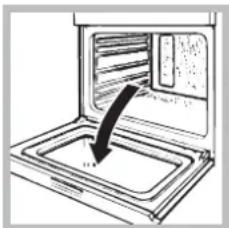 HOTPOINT-ARISTON FZ 61 GP.1 IX Y HA - De ovendeur reinigen - 1