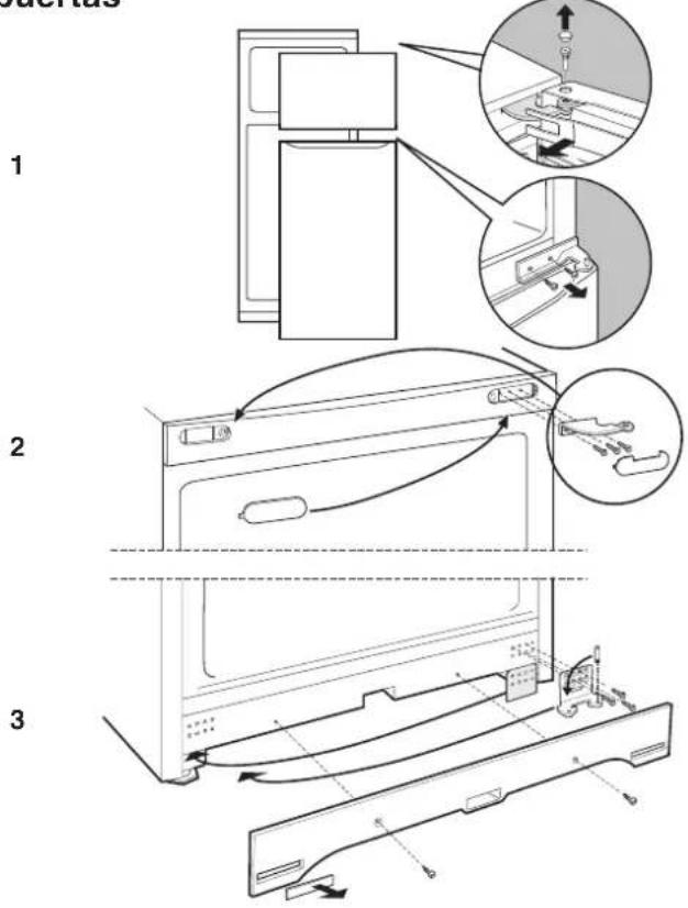 HOTPOINT-ARISTON MTM 1711 FFHA - Reversibility de la aperture de las puertas - 1