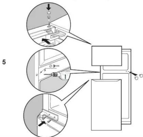 HOTPOINT-ARISTON MTM 1711 FFHA - Reversibility de la aperture de las puertas - 3