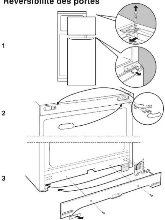 HOTPOINT-ARISTON MTM 1711 FFHA - Réversibilité des portes - 1