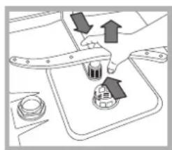 HOTPOINT-ARISTON LFT 228 AHA - Nettoyer les bras de lavage - 2