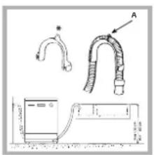 HOTPOINT-ARISTON LFT 228 AHA - Aansluiting van de buis op de waterafvoer - 1