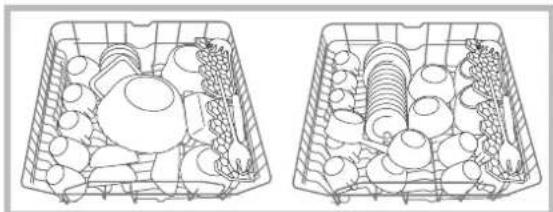 HOTPOINT-ARISTON LFT 228 AHA - Exemplos de corregamento do cesto superior. - 1