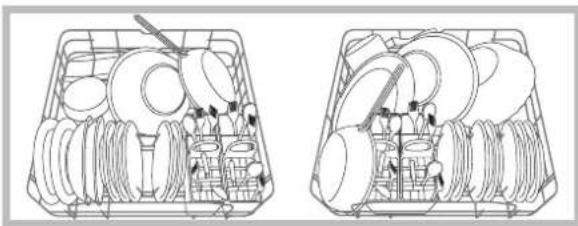 HOTPOINT-ARISTON LFT 228 AHA - Voorbeelden van het inladen van het onderrek - 1