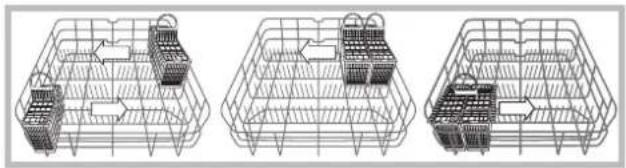 HOTPOINT-ARISTON LFT 228 AHA - Examples derangement dans le panier a couverts - 1