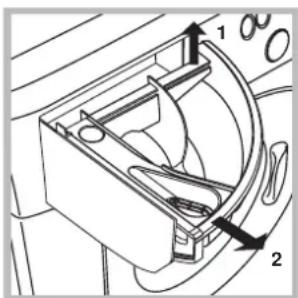 HOTPOINT-ARISTON Maxi ARGD 149 K(EU).R - Limpiar el contentedor de detergentes - 1
