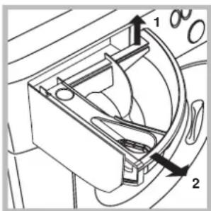 HOTPOINT-ARISTON Maxi ARGD 149 K(EU).R - Reinigen van het wasmiddelbakje - 1