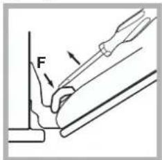 HOTPOINT-ARISTON FQ 99 C.1 (BK) HA - Pulire la porta - 3