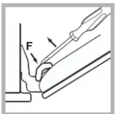 HOTPOINT-ARISTON FQ 99 C.1 (BK) HA - Nettoyage de la porte - 3