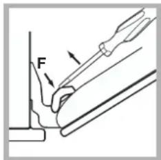 HOTPOINT-ARISTON FQ 99 C.1 (BK) HA - Limpeza da porta - 3