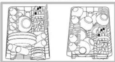 HOTPOINT-ARISTON LSF 935 X EUHA - Przyklady napelniania gornyego kosza - 1