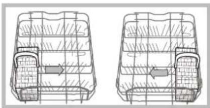 HOTPOINT-ARISTON LSF 935 X EUHA - Esempi di posizionamento dei cestini posate - 1
