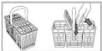 HOTPOINT-ARISTON LSF 935 X EUHA - Cestino delle posate - 1