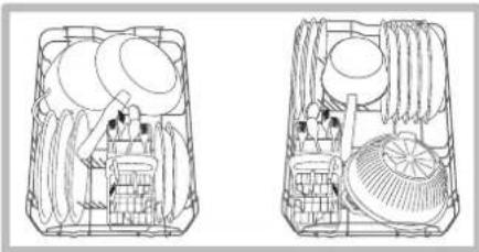 HOTPOINT-ARISTON LSF 935 X EUHA - Esempi di caricamento cesto inferiore - 1