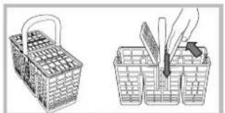 HOTPOINT-ARISTON LSF 935 X EUHA - Kosz na sztučce - 1