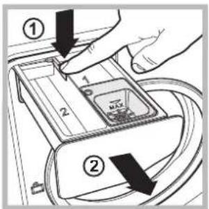 HOTPOINT-ARISTON AQ8F 492 U - Cleaning the detergent dispenser drawer - 1