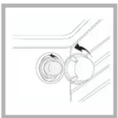 HOTPOINT-ARISTON CP65SP2 - Para sustituir la bombilla de iluminacion del hora - 1