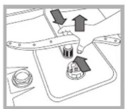 HOTPOINT-ARISTON LFS 114 BKHA - Pulire gli irroratori - 2