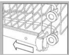 HOTPOINT-ARISTON LFS 114 BKHA - Régler de préférence la hauteur du panier quand ce dernier est VIDE. - 1