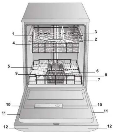 HOTPOINT-ARISTON LFS 114 IXHA - Aanzichttekening - 1