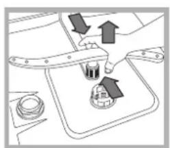 HOTPOINT-ARISTON LFS 114 IXHA - Limpiar los rociadores - 2