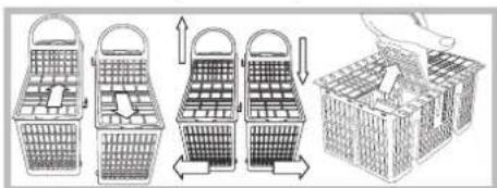 HOTPOINT-ARISTON LFS 114 IXHA - Cestino delle posate - 1