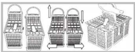 HOTPOINT-ARISTON LFS 114 IXHA - Panier a couverts - 1