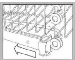 HOTPOINT-ARISTON LFS 114 IXHA - Régler la hauteur du panier supérieur - 1