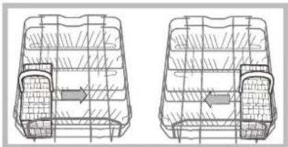 HOTPOINT-ARISTON LST 216 AHA - Exemples de rangement dans le panier à couverts - 1